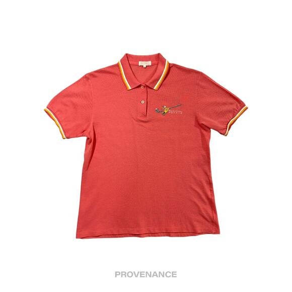 🔴 Balenciaga Sports Golf Polo Shirt - Watermelon Red M - Picture 1 of 10